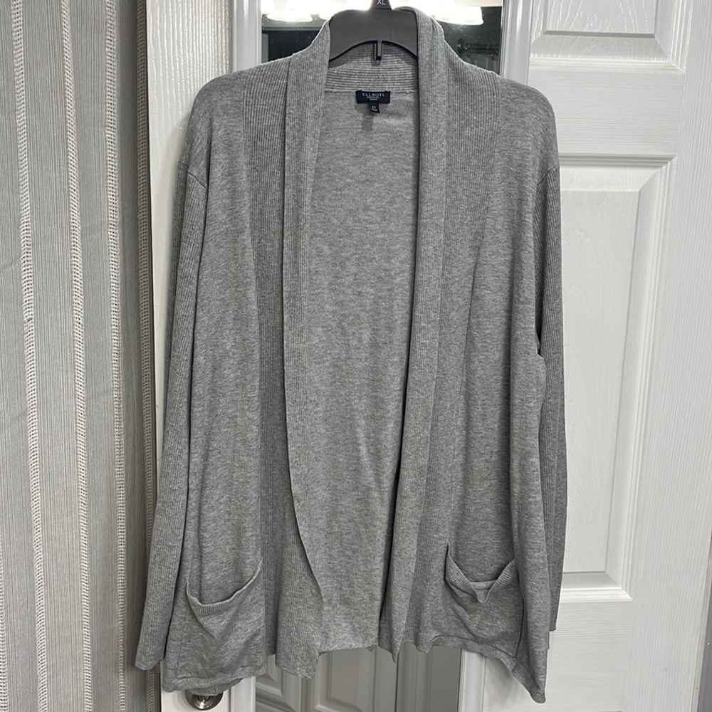 Talbots Robbed Shawl Collar Cardigan sz2X